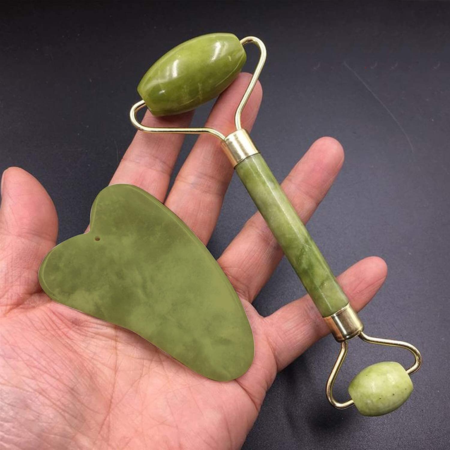 Stone Facial Roller With Stone
