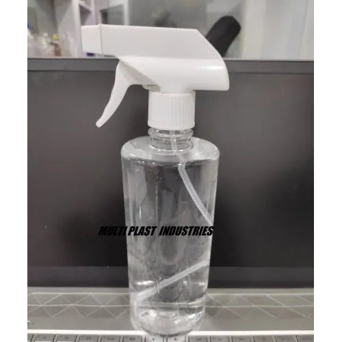 Plastic Pet Bottle - Durable Pet Material, Compact Size, Transparent With Blue Screw Cap | Lightweight, Screw Sealing, Customization Available