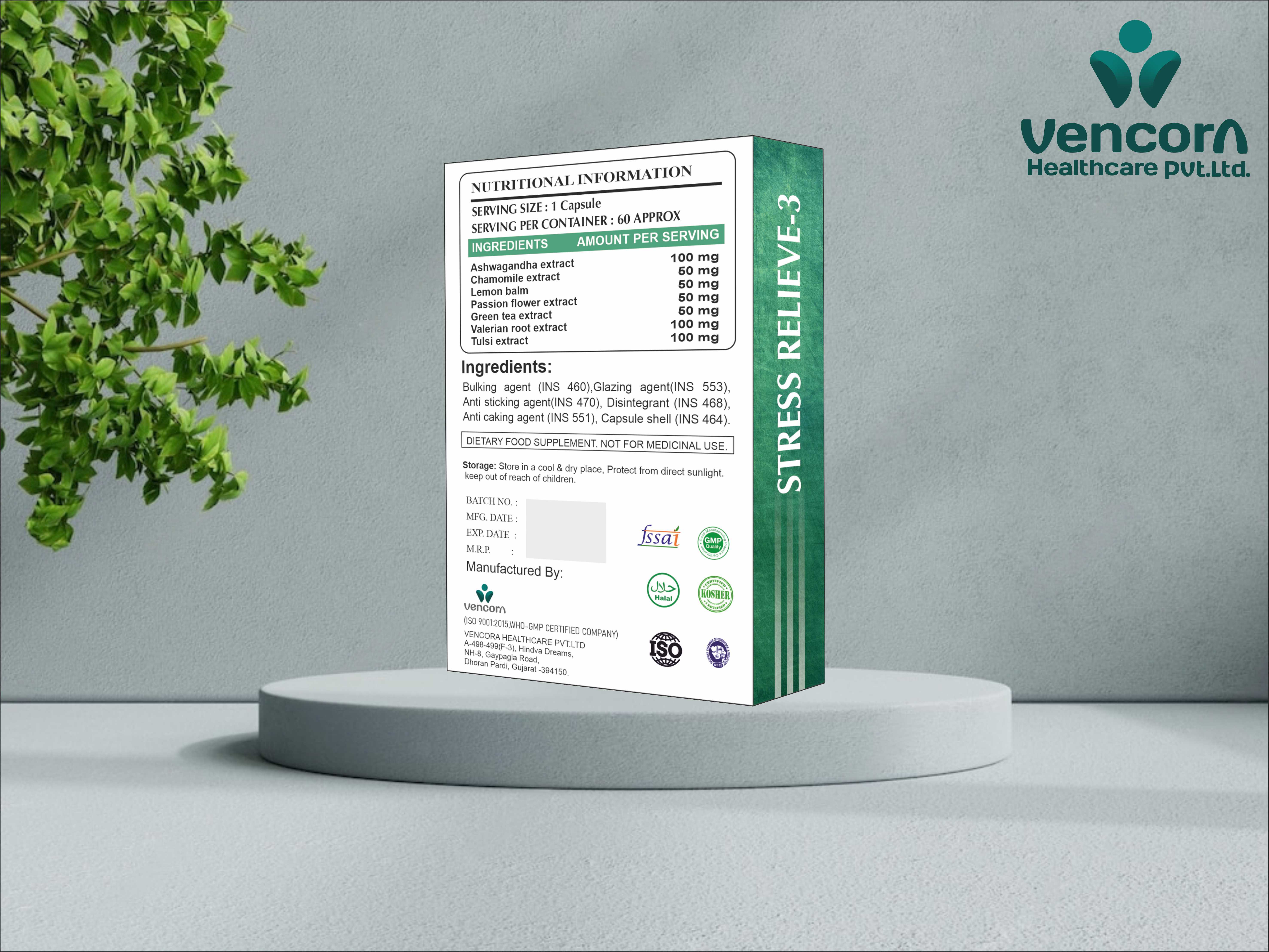 Stress Relief -3 Capsule - Best Before: 36 Months