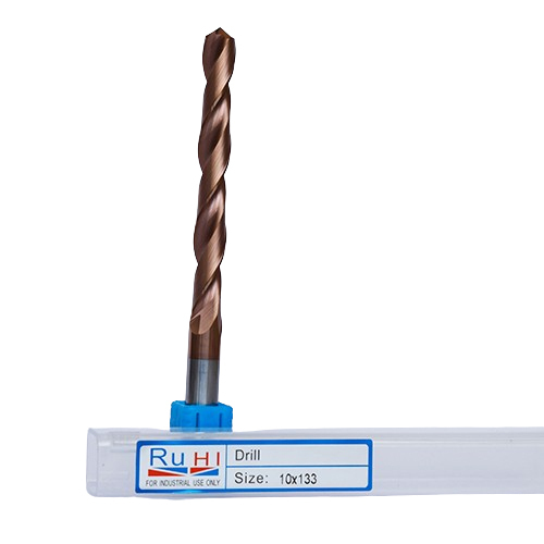 10 x 133 mm Solid Carbide Drill Mill - Carbide Material, 10x133mm Size, Round Shape | Semi-Automatic Operation, Industrial Use, Precision Cutting