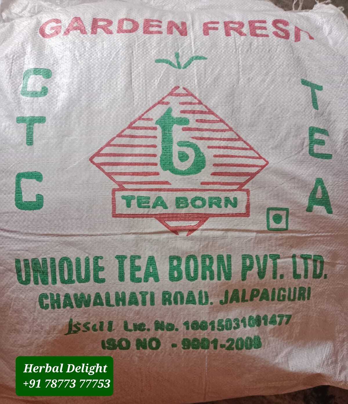 Tea Born Darjeeling Ctc Black Tea - 30 Kilograms Grade: Bop Bopsm Bp Of Pd | Shelf Life: 12 Months Rich Black Color