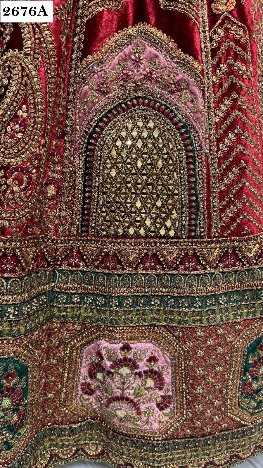 Designer Wedding Lehenga For Velvet