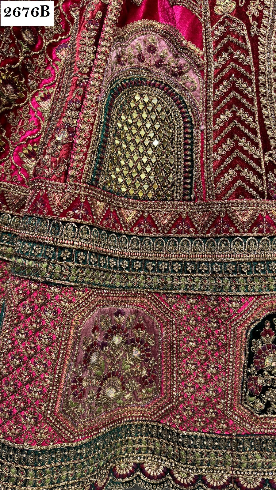 Designer Wedding Lehenga For Velvet