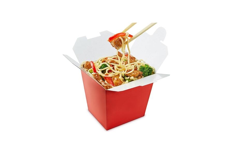 Noodles Box - Kraft Paper, 8x10 Cm, Brown Matte Finish | Square Design With Foldable Top, Single-use Warranty, Offset Printing