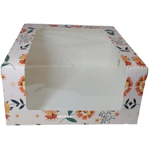 L Window Cake Box - Length: Custom Length