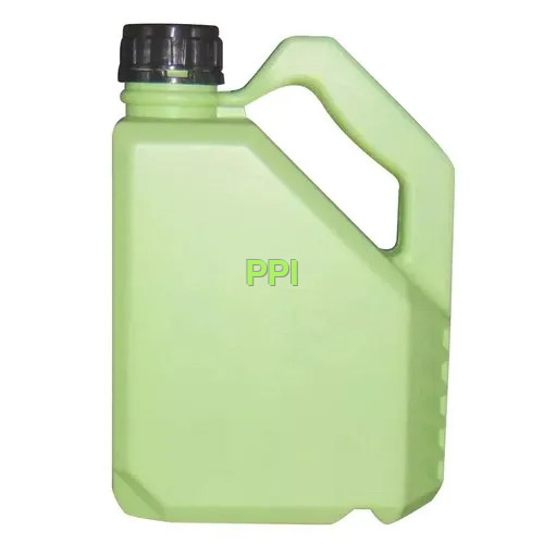5Ltr Green Plastic Engine Oil Can - High-Quality Plastics, 5 Liters Capacity, Rigid Design, Easily Identifiable Color, Leak-Proof Storage