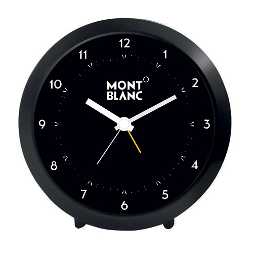 Black Mont Blanc Round Table Clock