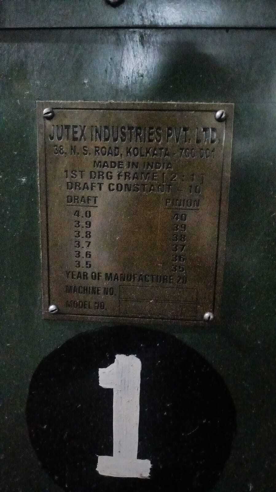 First Drawing Machine - 7 Head 7 Delivery Screw Gill, Fitted With Roll Feed And High-density Packers