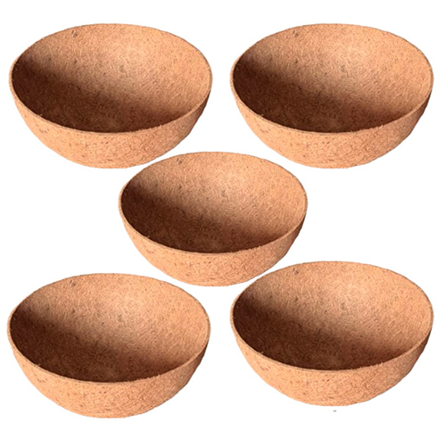 Coir Liner Basket - Coconut Fiber Material, 8, 10, 12 inches, Light Brown Color | Eco-Friendly, Cylindrical Shape, Zero Moisture Content, 150gm Weight