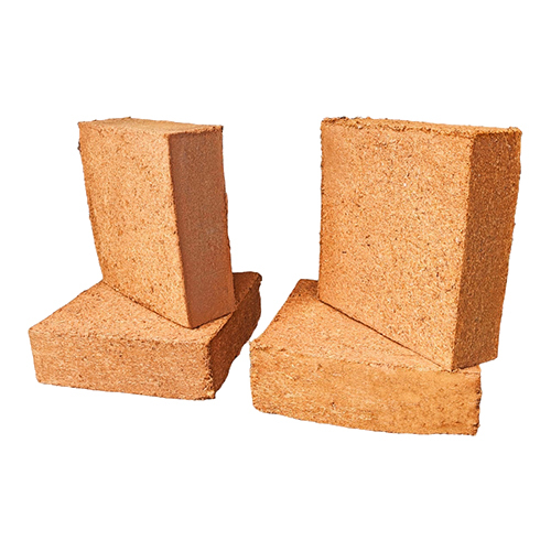 5 Kg Coco Peat Blocks - 30x30x10 cm Light Brown, 5:1 Compression Ratio, High Quality Eco-Friendly Square Material, Moisture 10-15%