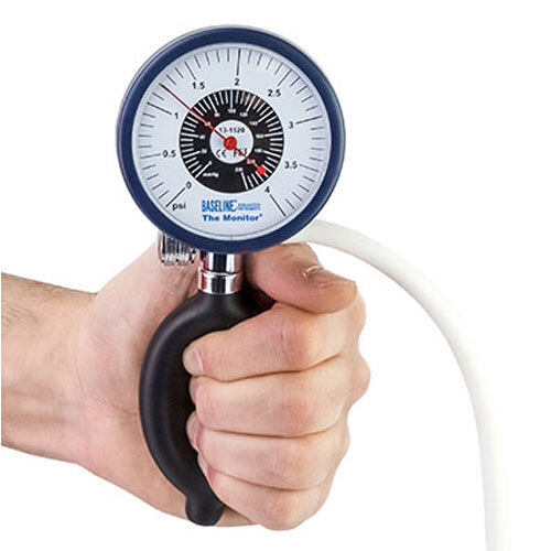 Baseline Pressure Biofeedback Gauge - Pvc & Rubber, 15x10x5 Cm, Blue | Core Stabilization, Easy To Use, Portable Design, Real-time Feedback