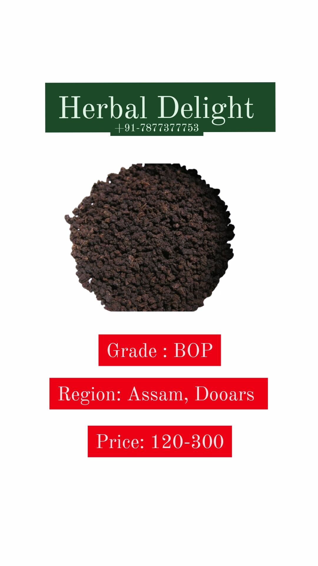 Monkhooli Premium Upper Assam Ctc Tea - 30 Kilograms, Black Color, Grade: Bop, Bopsm, Bp, Of, Pd | Fresh Taste, 12 Months Shelf Life, Ctc Tea
