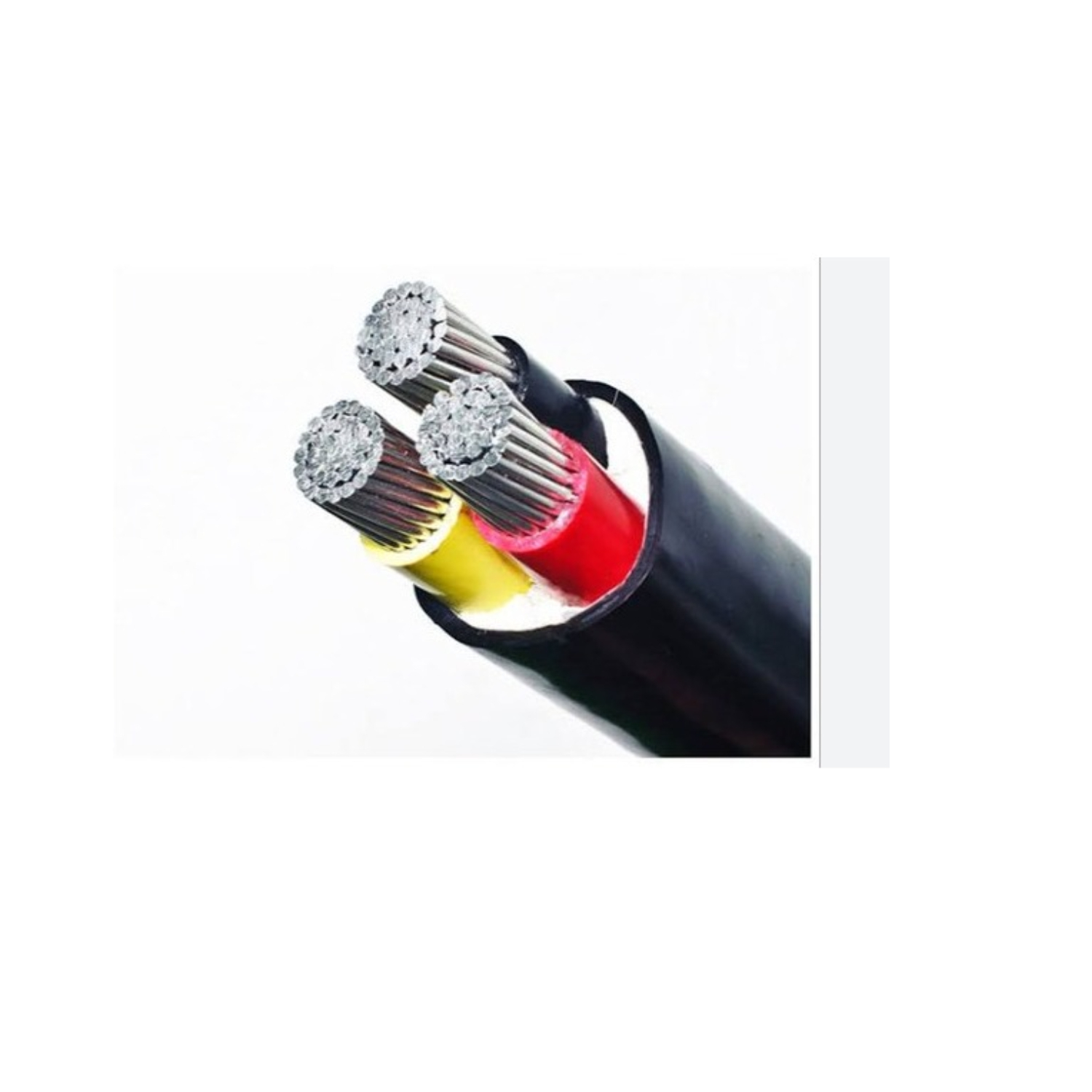 Unarmored Aluminum Cables - Pvc Insulated, Different Size, Black Color | Ideal For Industrial & Domestic Power Transmission, Lightweight & Cost-effective