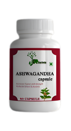 Herbal Ashwagandha Capsules - Herbal Formula | Age Group: All, Physical Form: Capsules, Supports Stress Relief & Overall Well-Being