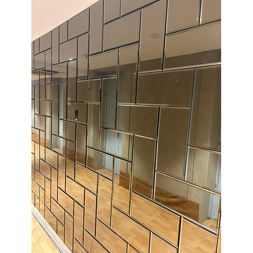 Bevelled Mirror  Design Wall Panel - Size: As Per Req.