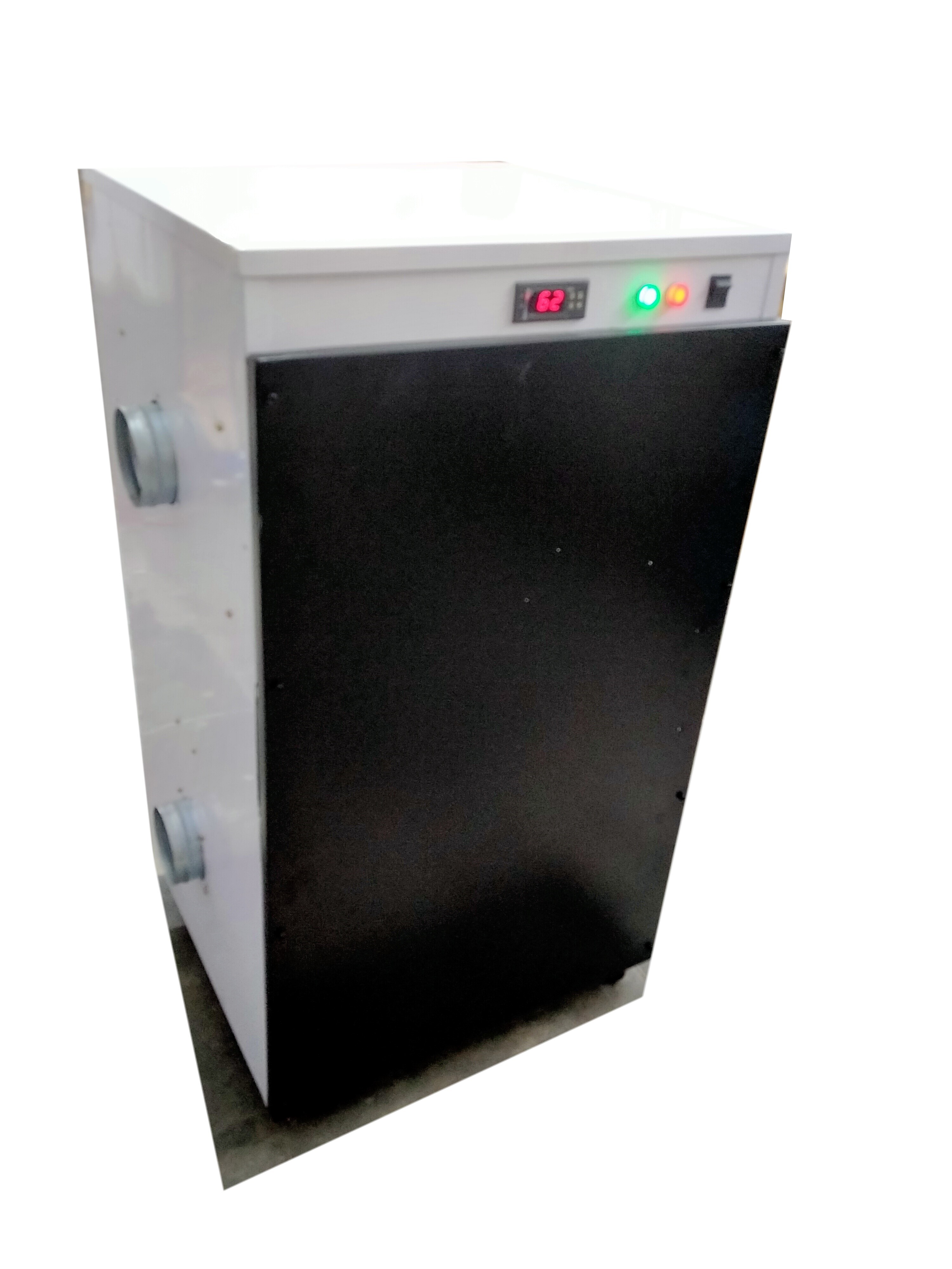 Desiccant Dehumidifier - Gi Powder Coated 500x300x850 Mm | 350 M3/hr Air Flow Digital Control Panel Auto Switch Off Coverage Area 500 Ftâ² Humidity Sensor