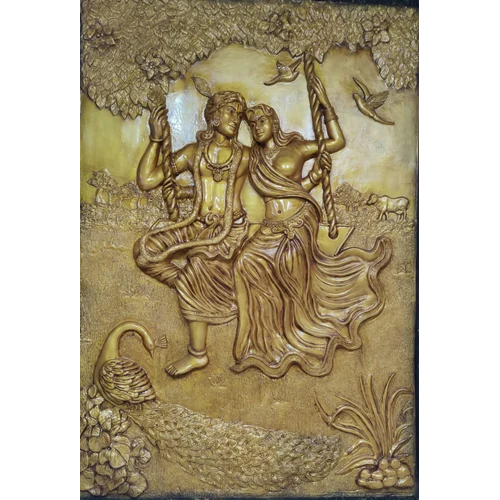 राधा कृष्ण दीवार की मूर्तियाँ