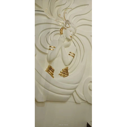 Girl Angel Wall Murals - 6x4 Feet | Brown, Durable Modern Art, Hinduism Theme