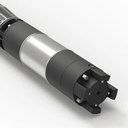 Silver And Black 7" Water Filled Borewell Submersible Pumpsets (Lsr Series)