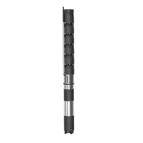 Silver And Black 9" Water Filled Borewell Submersible Pumpsets (Lsv Series)