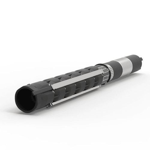 Silver And Black 9" Water Filled Borewell Submersible Pumpsets (Lsv Series)