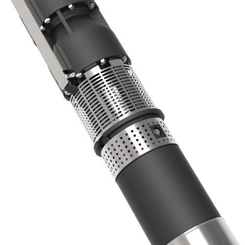 Silver And Black 9" Water Filled Borewell Submersible Pumpsets (Lsv Series)