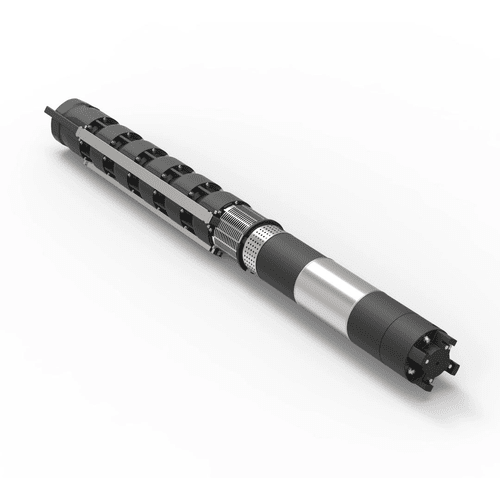 Silver And Black 9" Water Filled Borewell Submersible Pumpsets (Lsv Series)