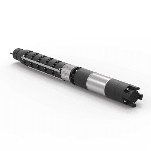 Sliver And White 5" Water Filled Borewell Submersible Pumpsets (Lsa/lsk Series)