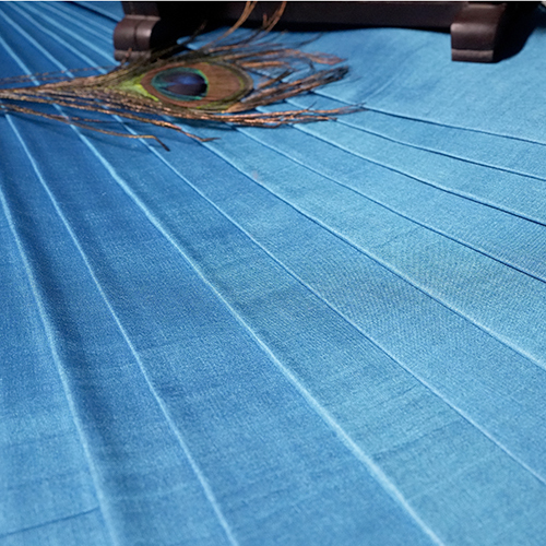 Silk Twilight Fabric - Soft Texture, Washable, Sky Blue Color | Bright Shine, Casual Style For All Seasons