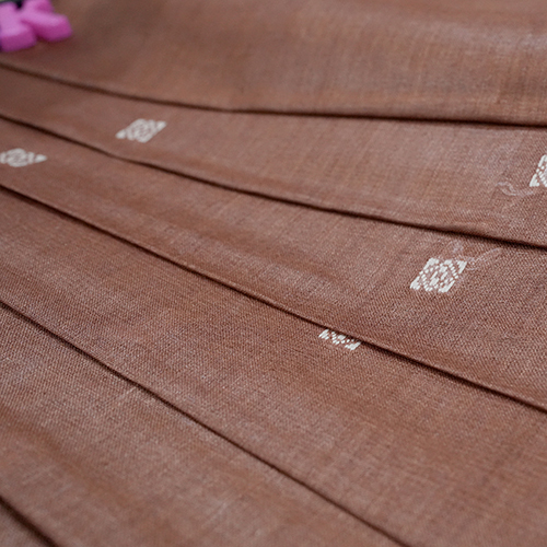 Brown Silk Illusion Fabric