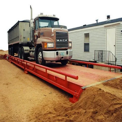 Red Fully Electronic Truck Weighbridge