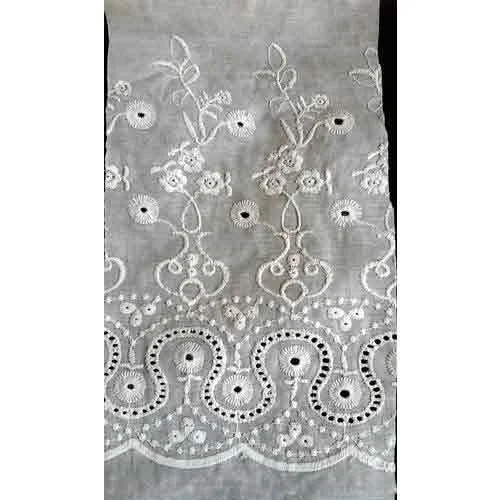 Cotton Embroidery Palazzo Fabric - Silk Material, Variety of Colors Available | Washable, Elegant Intricate Embroidery, Ideal for Commercial Use