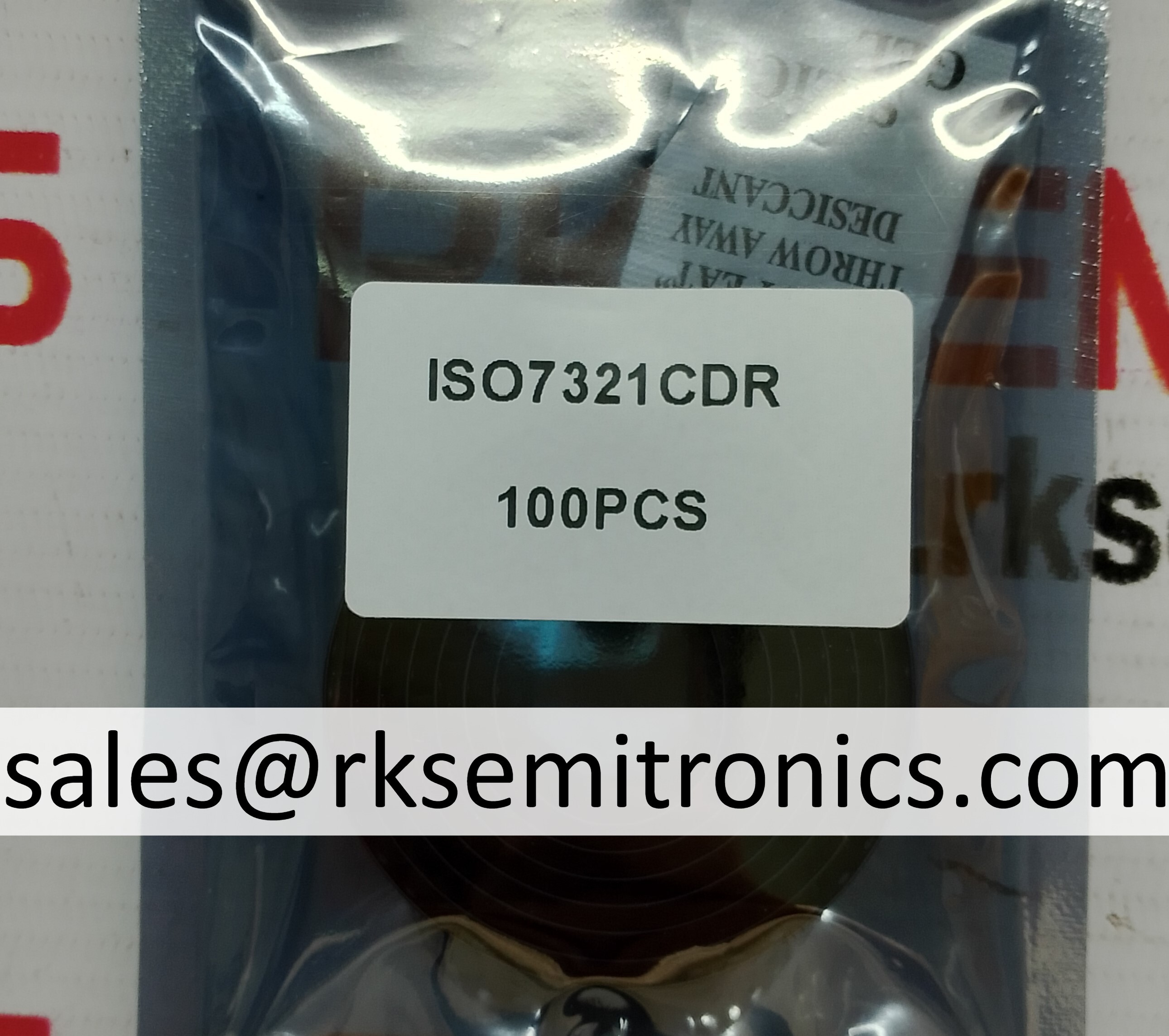 Iso7321cdr - Galvanic Isolator, 2 Channel, 25 Mbps, 3000 Vrms Isolation Voltage, Soic-8 Package, 3v To 5.5v Supply Voltage, -40â°c To +125â°c Operating Temp