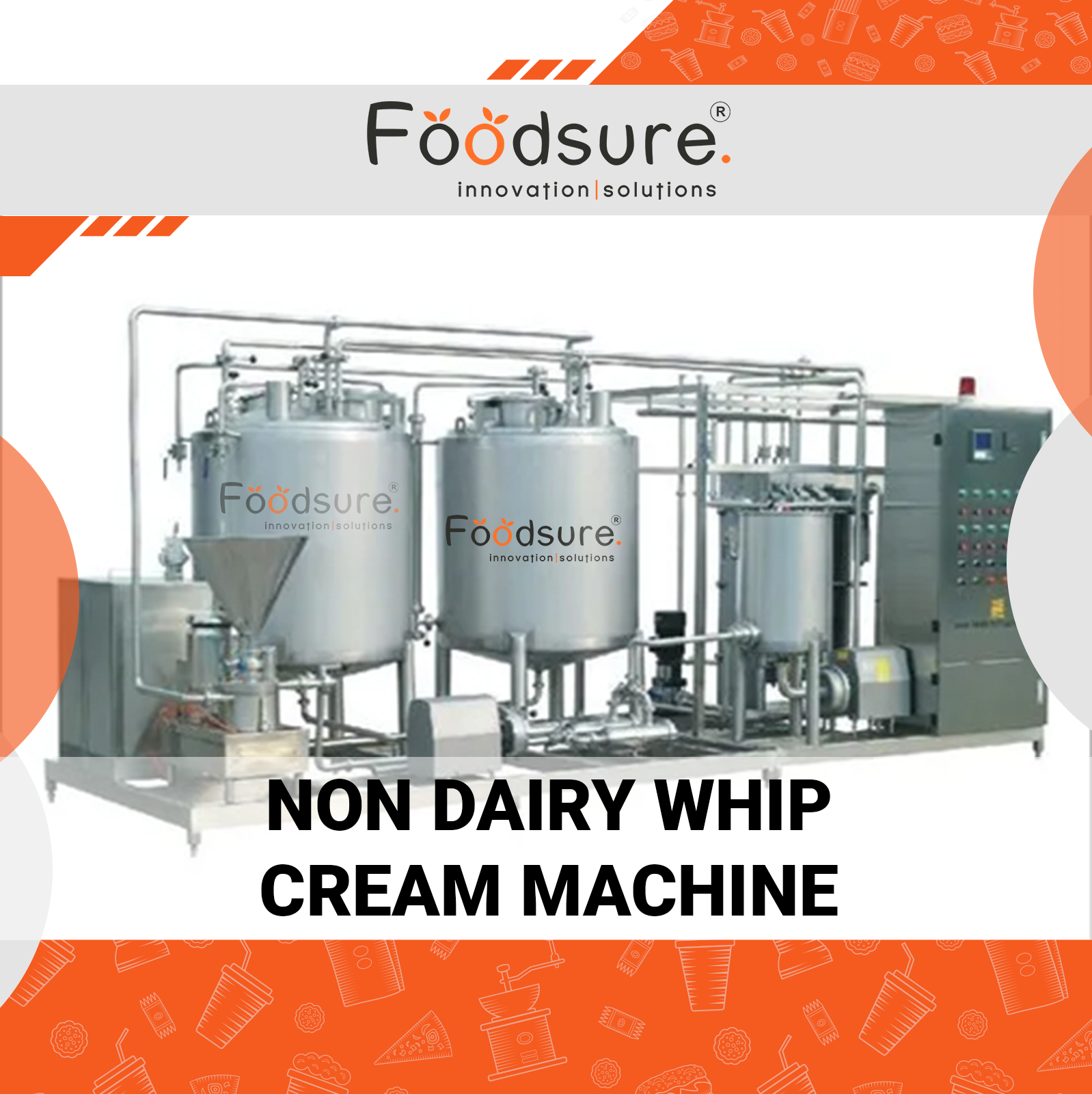 Non Dairy Whip Cream Machine - Capacity: Upto 3000 Kg/hr