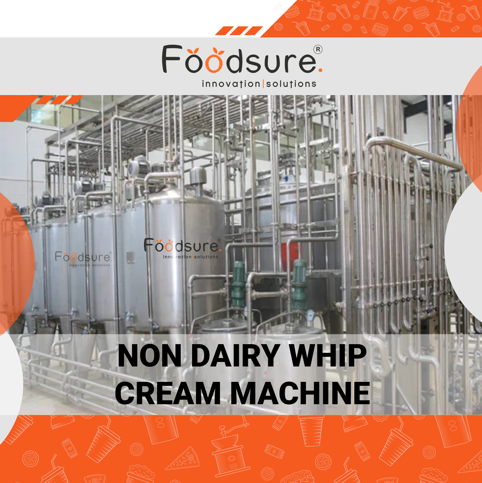 Non Dairy Whip Cream Machine - Capacity: Upto 3000 Kg/hr