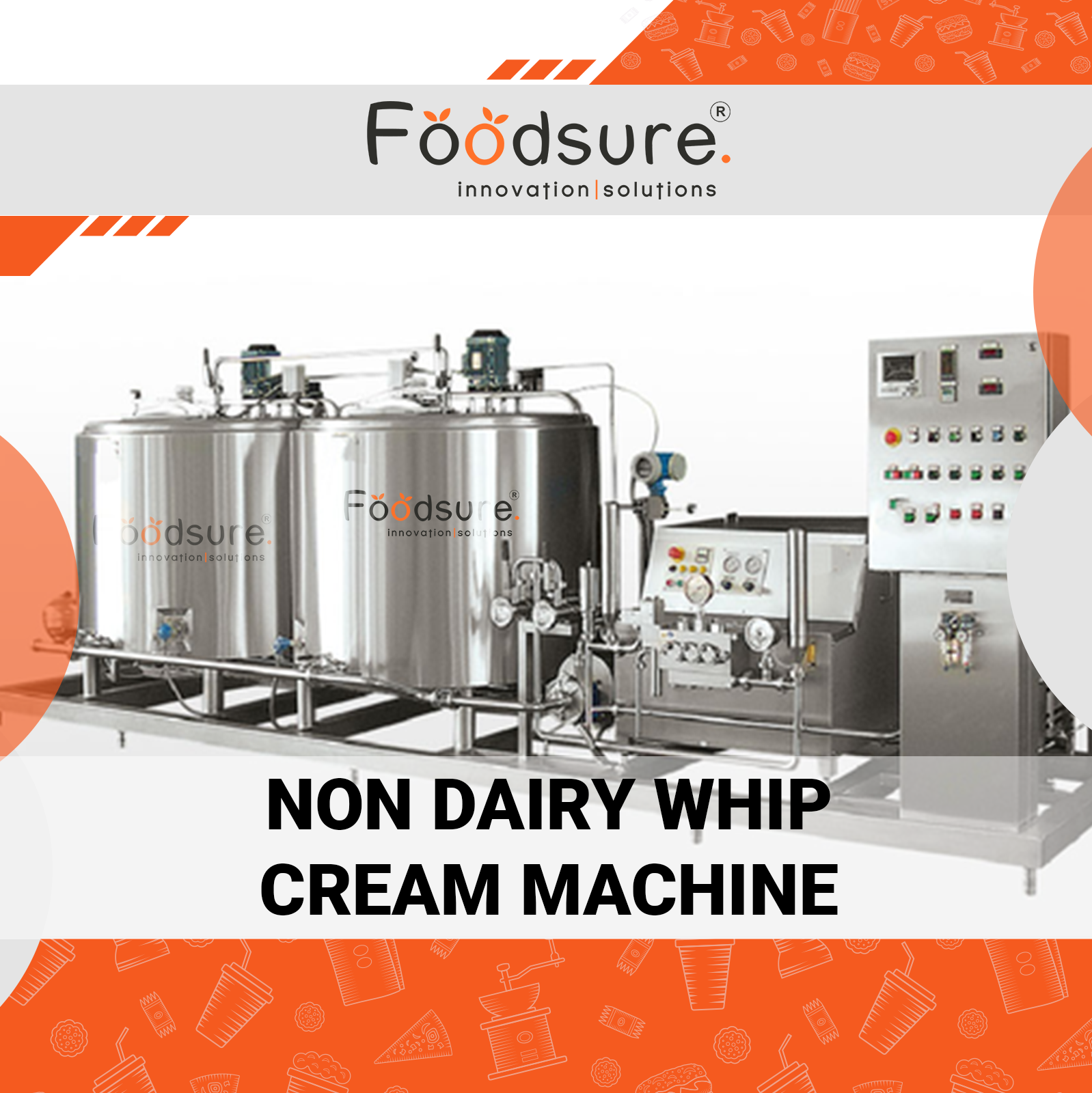 Non Dairy Whip Cream Machine - Capacity: Upto 3000 Kg/hr
