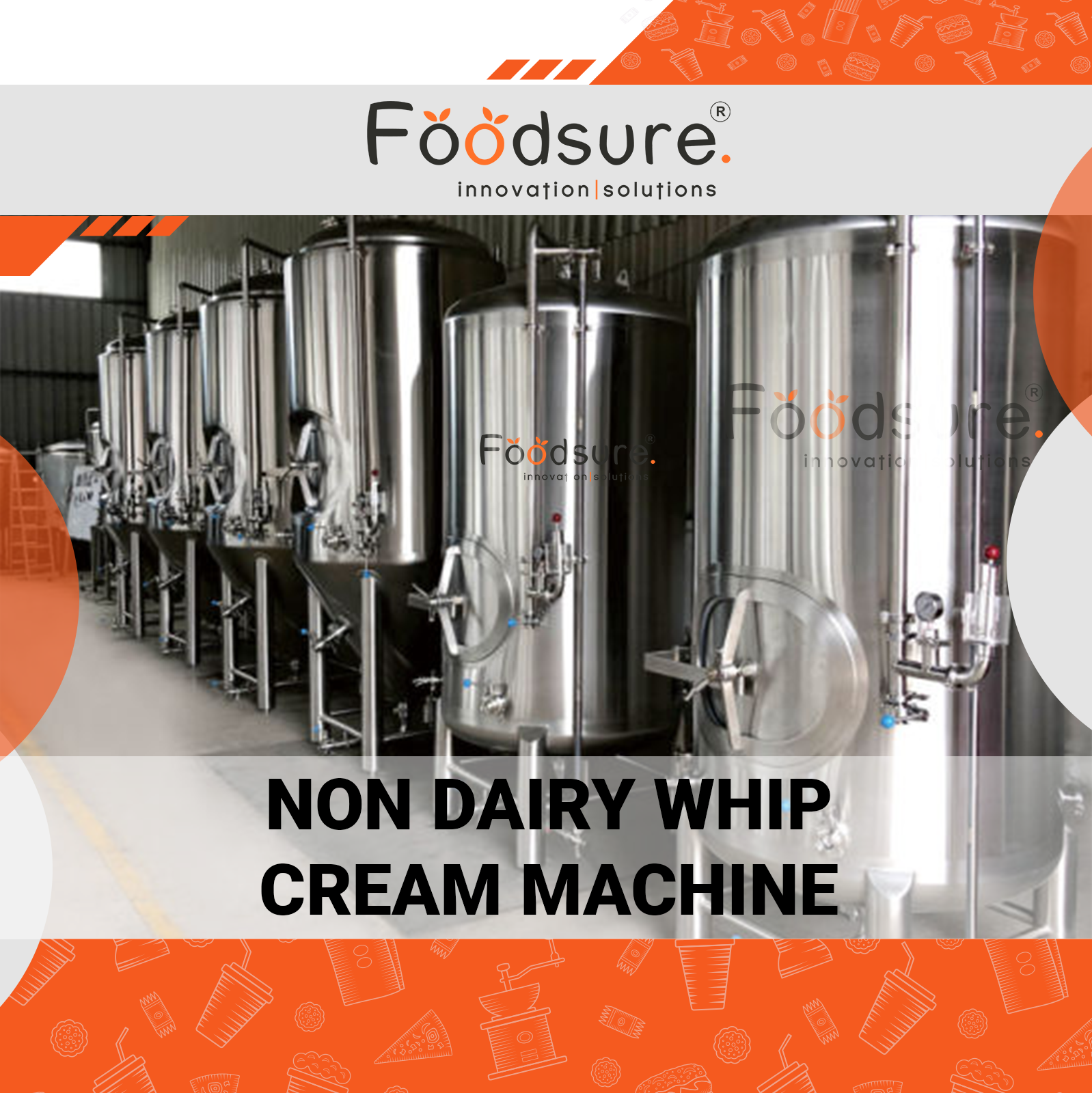 Non Dairy Whip Cream Machine - Capacity: Upto 3000 Kg/hr