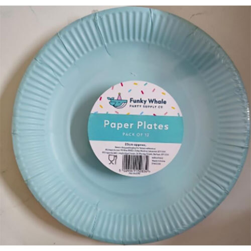 Solid Paper Plates - High-Quality Paper Material, 6 to 14 Inches, Classic White Color - Heat and Cold Resistant, Ideal for Events and Parties