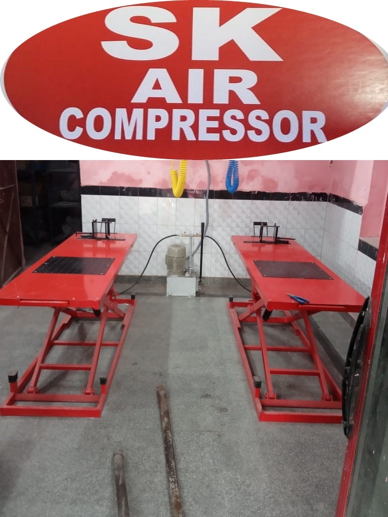 Hydraulic Bike Washing Lift - Mesh Type: Normal