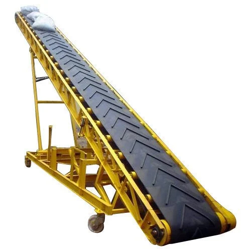 Mild Steel Bag Loading Inclined Conveyor