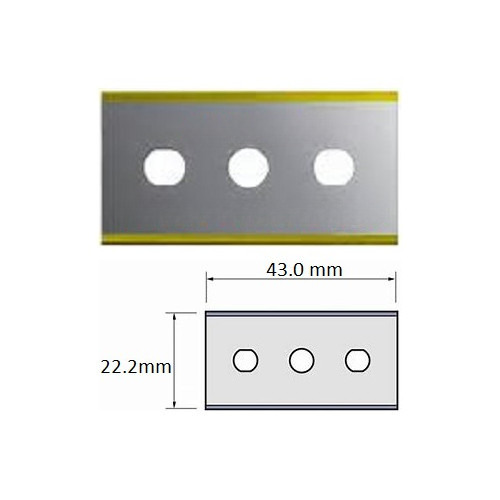 3 Hole Blades ( Tin Coated ) By Gd Tools & Equipments