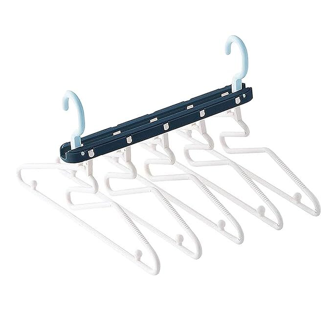 Global Local Hangers For Wardrobe - Multipurpose Cloth Hanger, Foldable Design, Single Cavity, Multicolor | Space Saving Cloth Organizer For Efficient Hanging