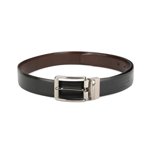 Black Leather Belt - Genuine Leather, Steel Buckle | Durable, Versatile for Casual & Formal Wear, Warranty Included