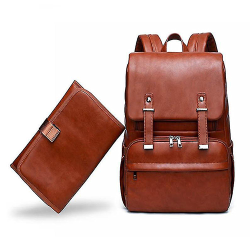 Ladies Office Bag With Wallet - Color: Brown
