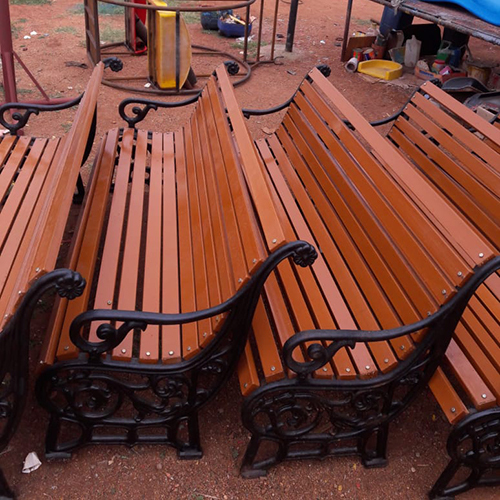 Garden Iron Bench - Color: As Per Req.