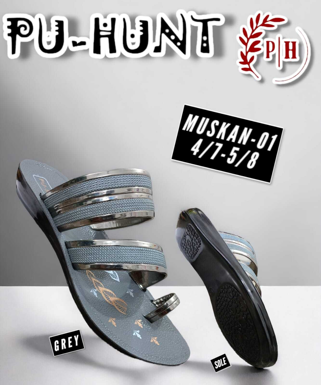 Muskan Slipper-01 - Ladies Fancy Semi Heel Walker | Comfortable Fit, Elegant Design, Ideal For Casual Wear And Daily Outings