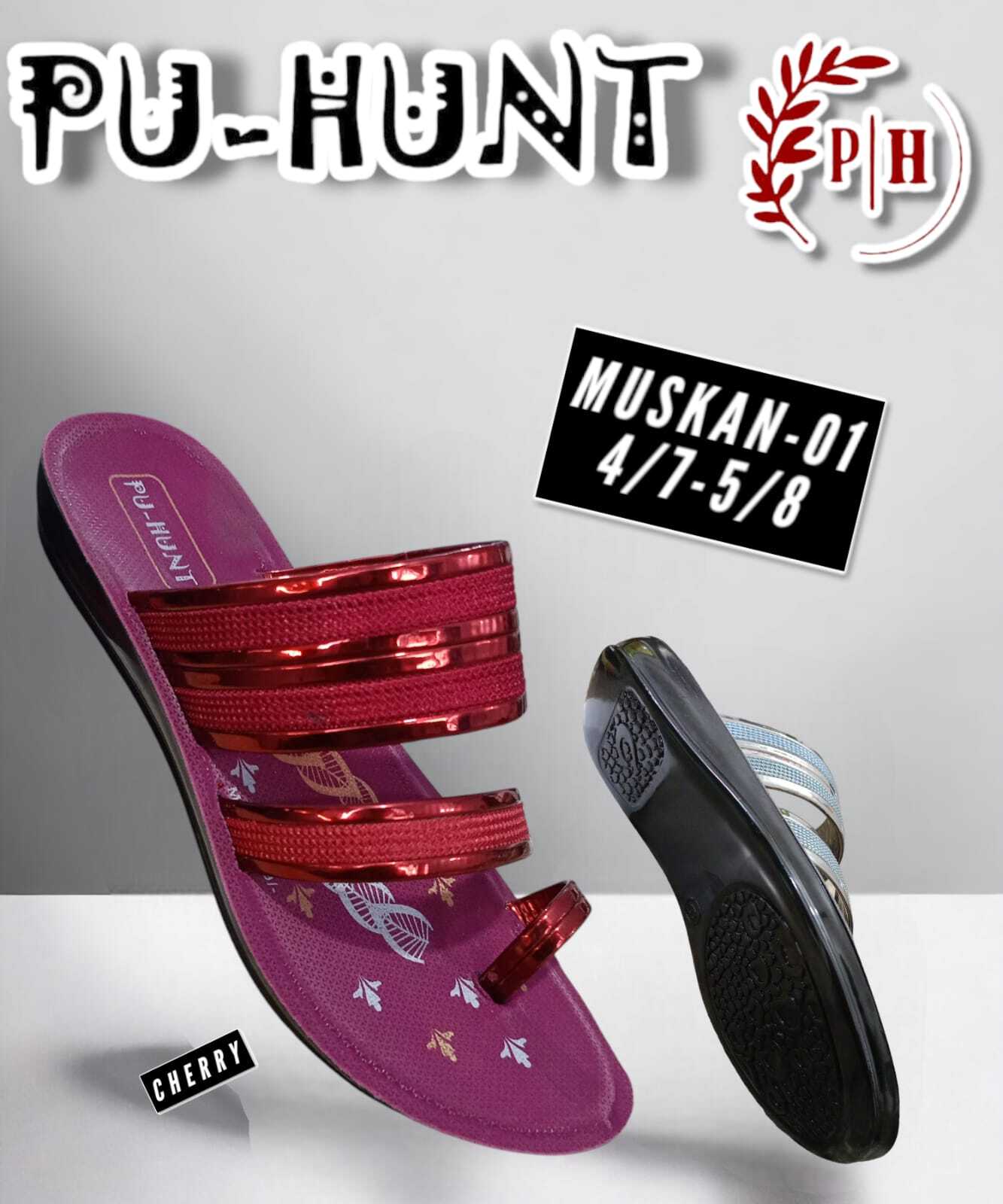 Muskan Slipper-01 - Ladies Fancy Semi Heel Walker | Comfortable Fit, Elegant Design, Ideal For Casual Wear And Daily Outings