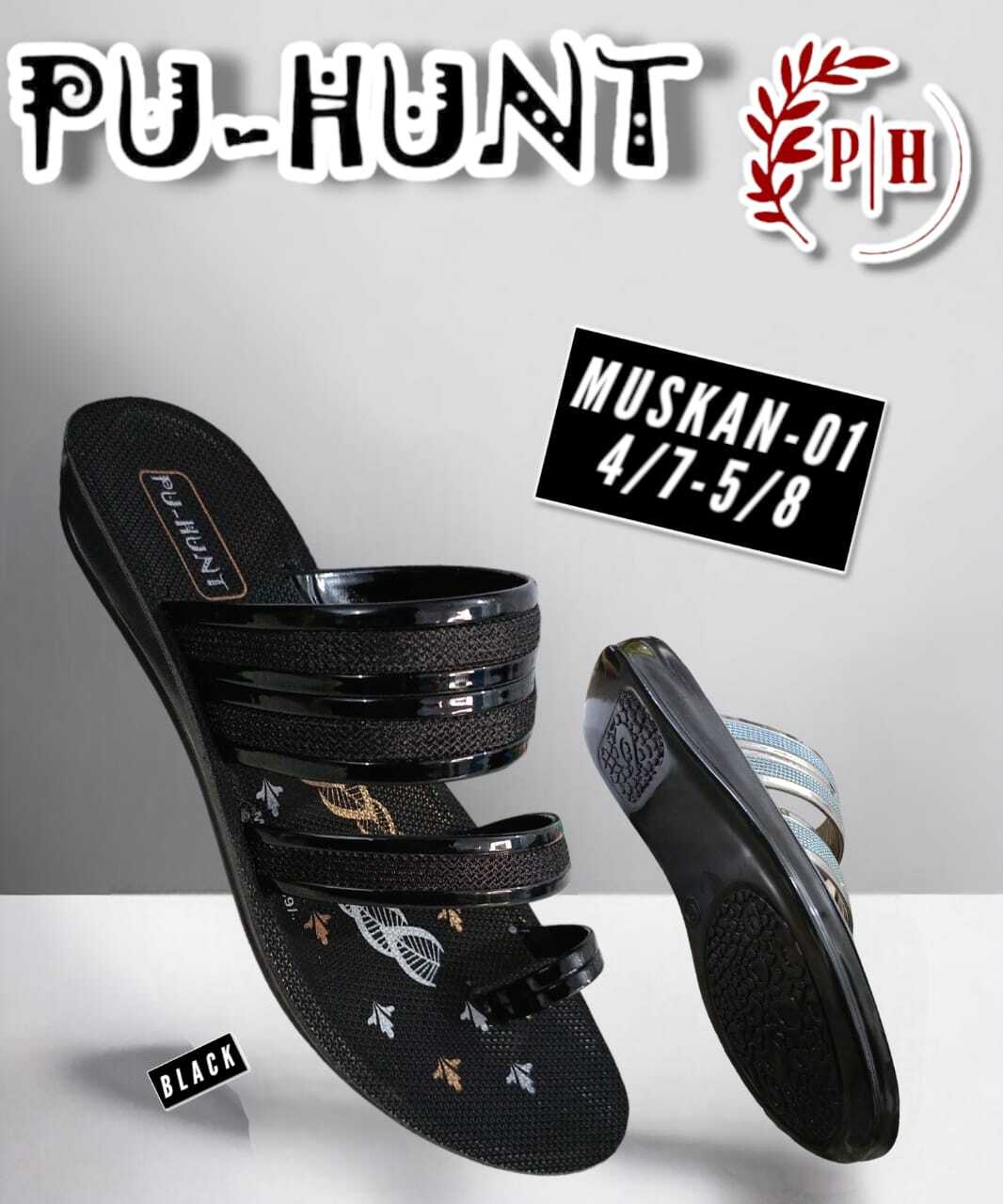 Muskan Slipper-01 - Ladies Fancy Semi Heel Walker | Comfortable Fit, Elegant Design, Ideal For Casual Wear And Daily Outings