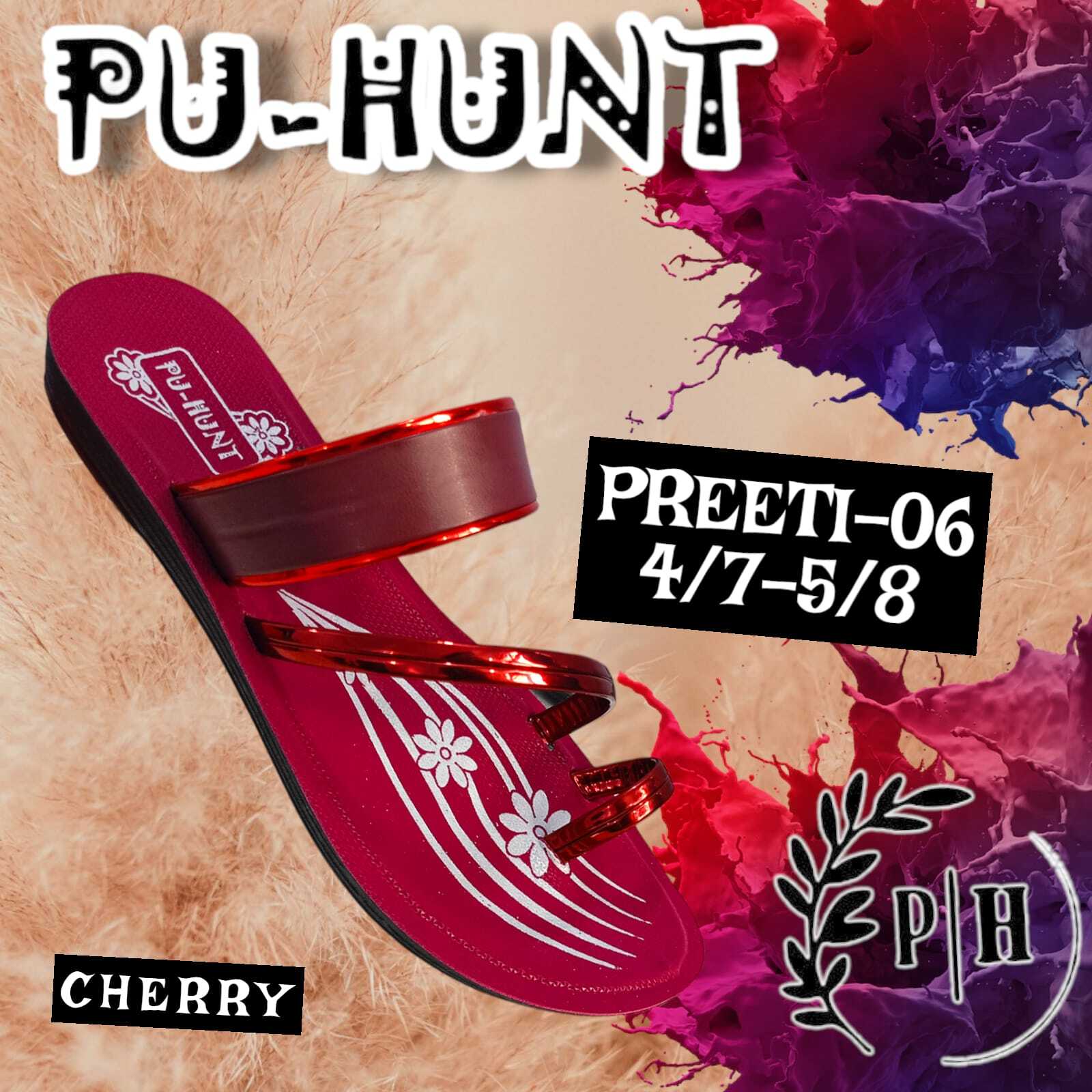 Preeti Slipper-06 - Pu Material , Elegant Design With Comfortable Fit And Stylish Appearance