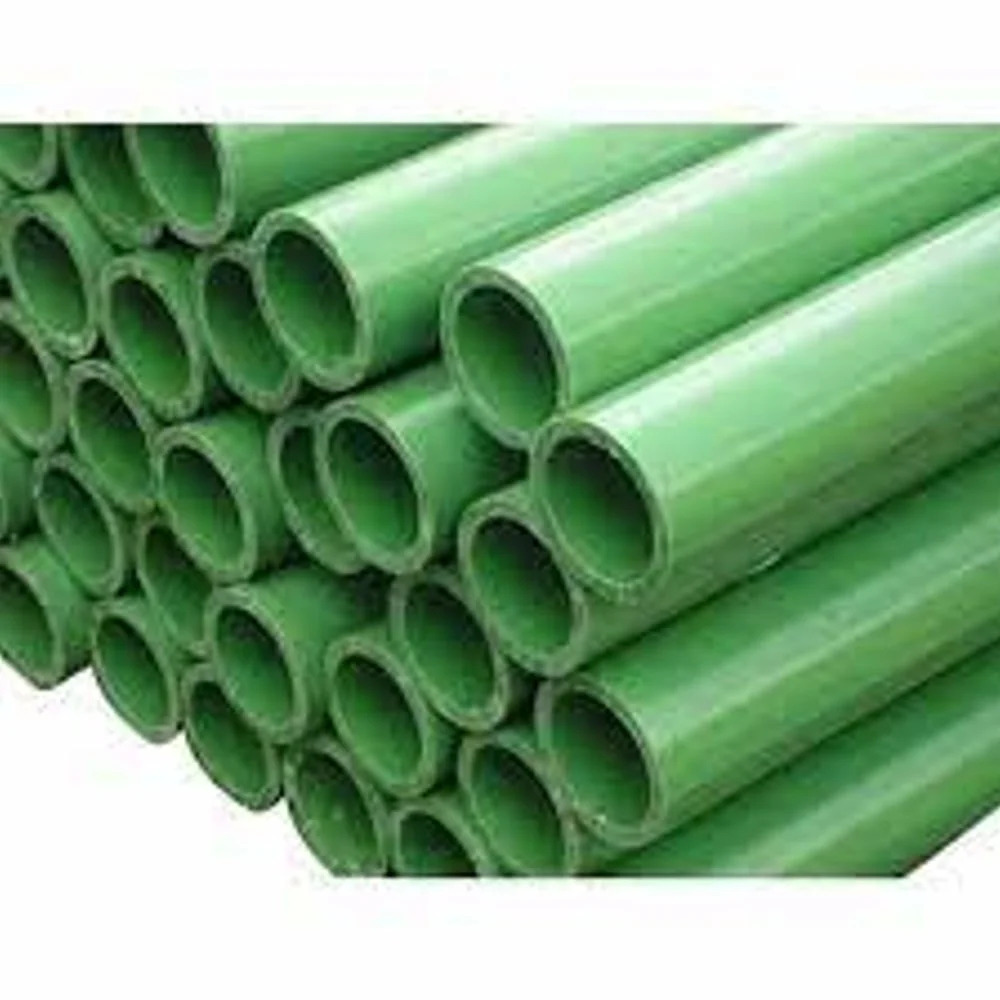 Hdpe Pipe - 10 Foot Length, 6 Inch Outer Diameter - Green, Socket Joint, Reducing Shape